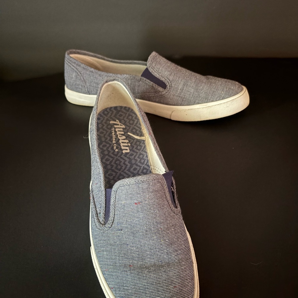 Men's Blue Slip-On Shoes